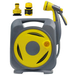 Load image into Gallery viewer, Garden Hose with Reel 50ft Expandable Water Hose with 8 Pattern Nozzle, Fits 1/2" &amp; 3/4" Threaded Faucets,Lightweight &amp; Flexible for Garden,Car Wash,Pet Bath,Patio Cleaning,Durable Anti-Leak Design