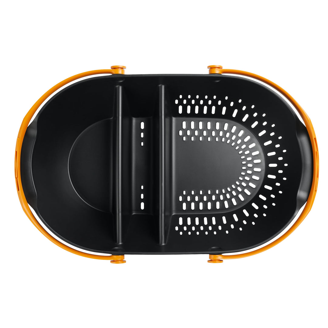 Fiskars Garden Harvest Basket - Container for Gardening and Harvesting with Tool Caddy - Harvesting Basket Doubles as a Colander for Vegetables and Fruits - Garden Accessories