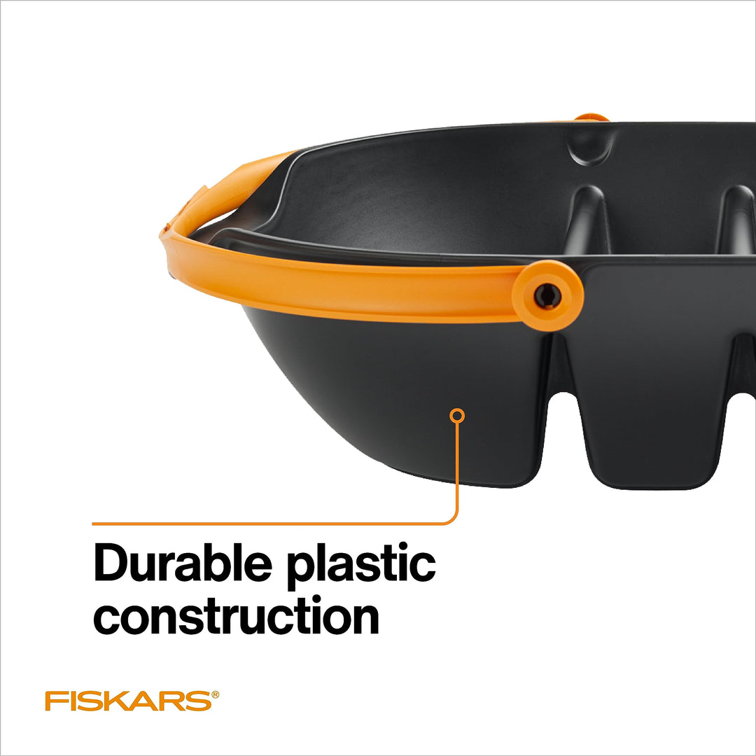 Fiskars Garden Harvest Basket - Container for Gardening and Harvesting with Tool Caddy - Harvesting Basket Doubles as a Colander for Vegetables and Fruits - Garden Accessories